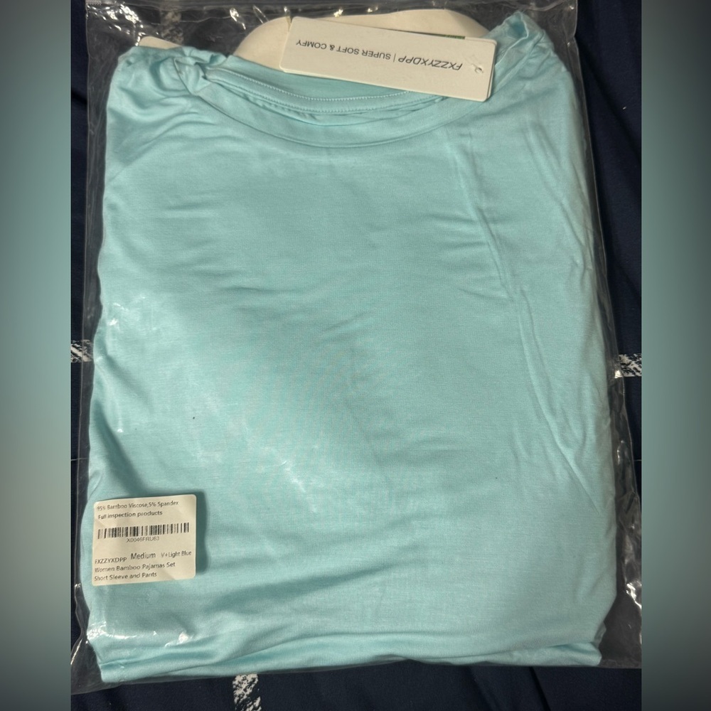 Bamboo Viscose Pajama Set Short Sleeve & Pants S, M,L,XXL Various Colors - Picture 9 of 12